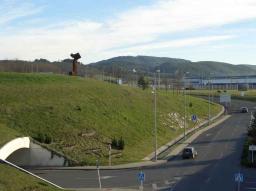 Eduardo Chillida sculture at Bilbao airport Eduardo Chillida sculture at Bilbao airport