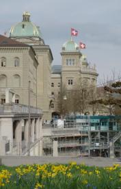 Bundeshaus mit Märzenbecher/Bern/Berne Schweiz/Switzerland Bundeshaus mit Märzenbecher/Bern/Berne Schweiz/Switzerland