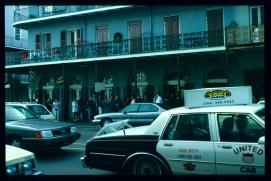 USA Weihnachten 1993/1994/New Orleans, LA/Christmas Decorated Bourbon Street USA Weihnachten 1993/1994/New Orleans, LA/Christmas Decorated Bourbon Street