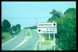 Frankreich/France 1994/Bretagne/poteaux indicateurs St Divy Plabennec/Landerneau Frankreich/France 1994/Bretagne/poteaux indicateurs St Divy Plabennec/Landerneau